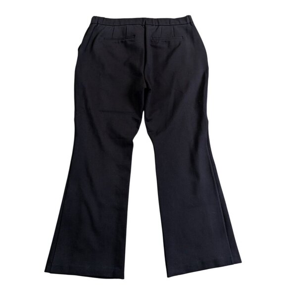 ELOQUII Women's Black Pants The Ultimate Stretch Pintuck Flare Wide Leg Size 18 - Picture 3 of 10